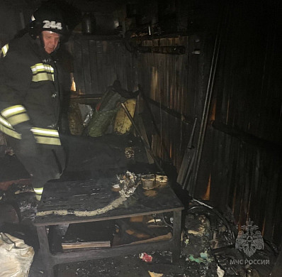В гаражном кооперативе на Кудряшова в Иванове произошел пожар